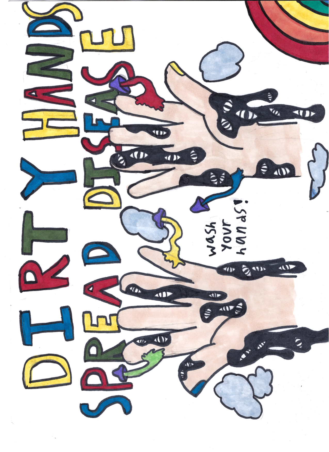 Hanna Hickman artwork - Dirty Hands Spread Disease