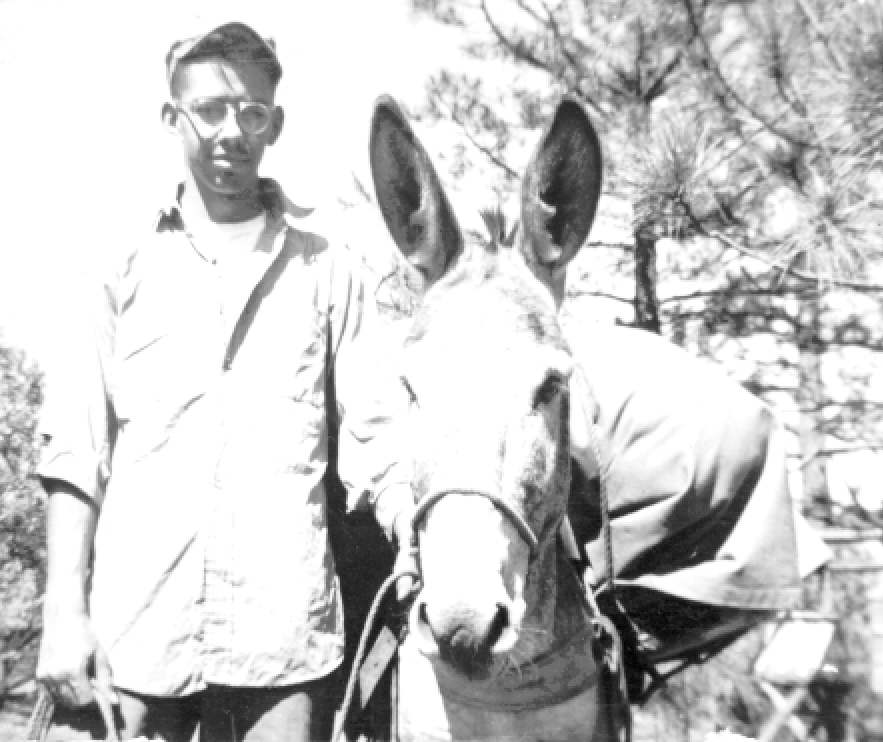 Bill Gabriel at Philmont Scout Ranch, 1951