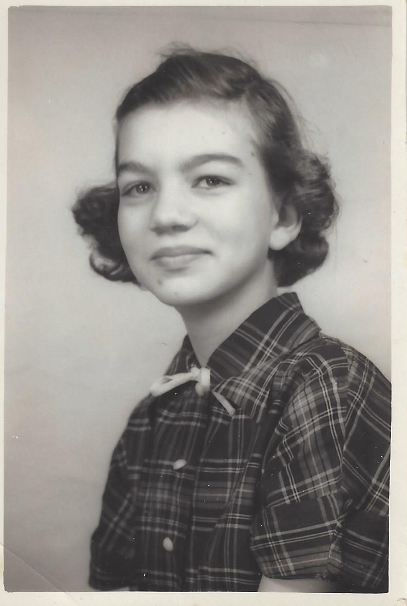 Carolyn Brown Hickman, teen portrait