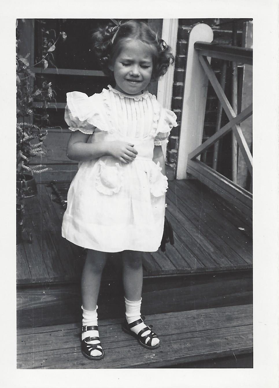 Little Diane on the porch