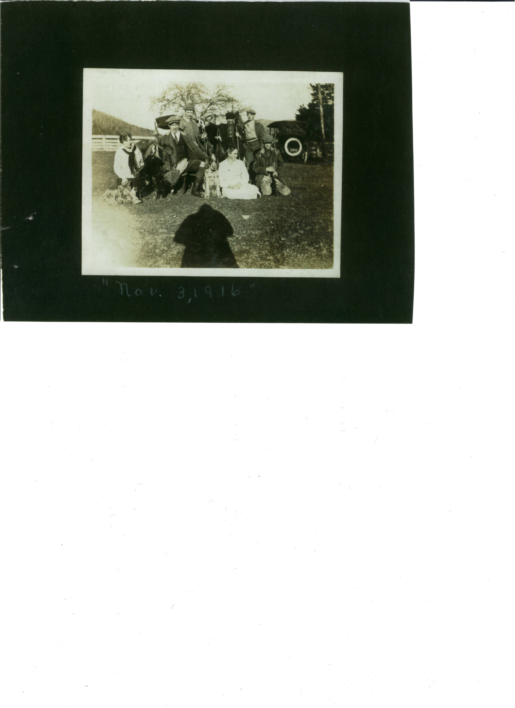 Hickman family by automobile, 1926