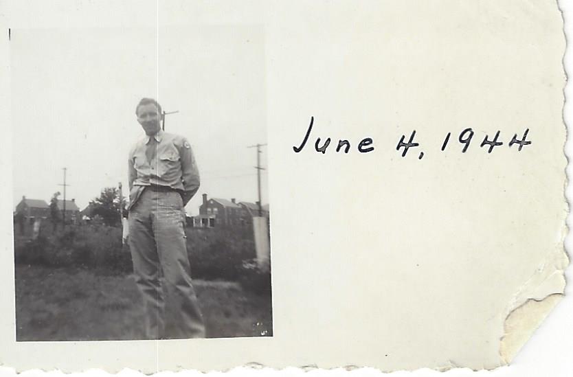 Harry in Army uniform, June 4, 1944