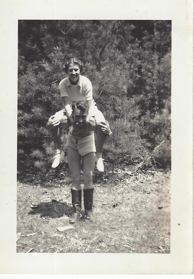 Harry giving a piggyback ride