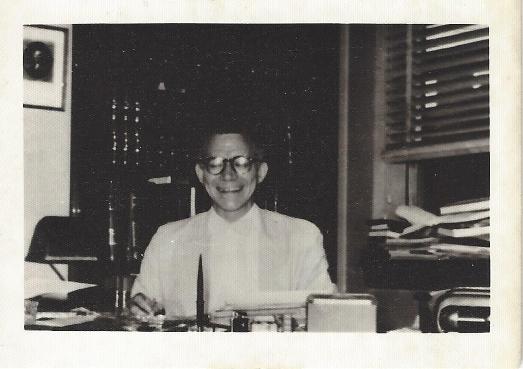 Julian at his desk