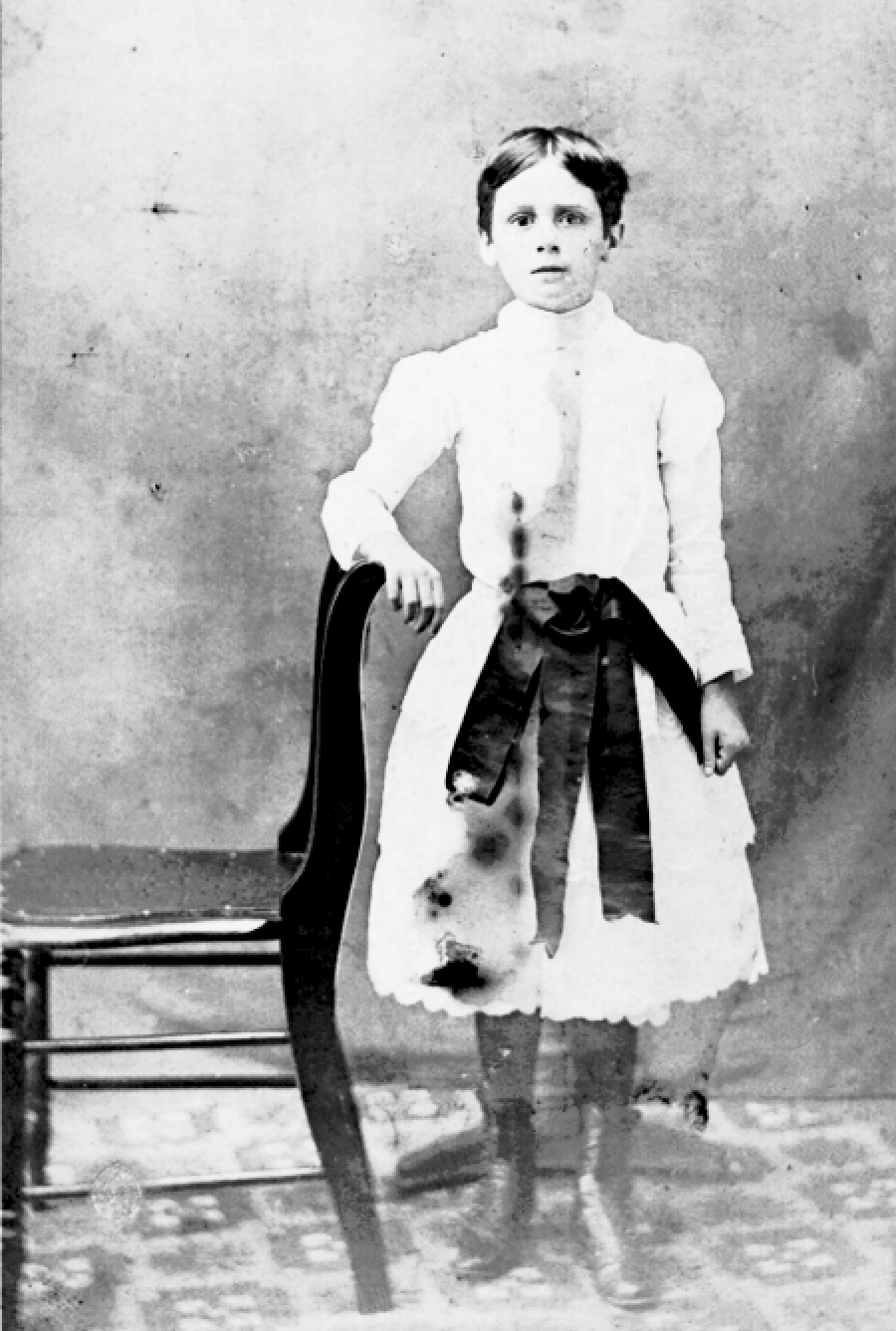 Mary Elizabeth Hickman as a child