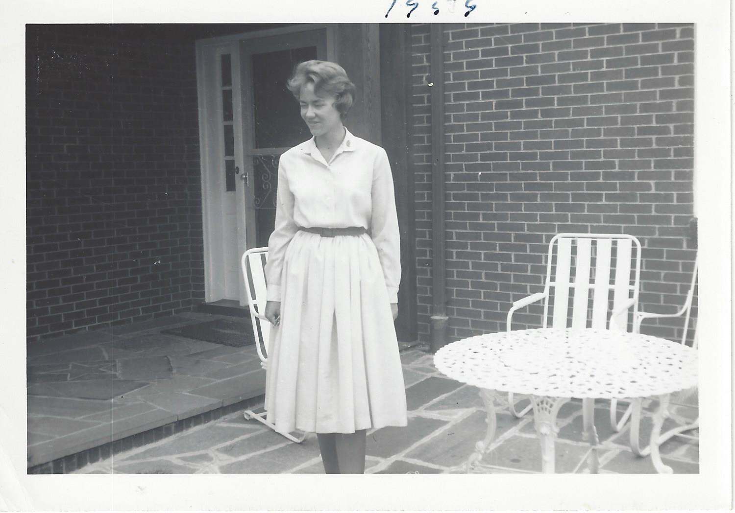 Neva as a young woman, 1959