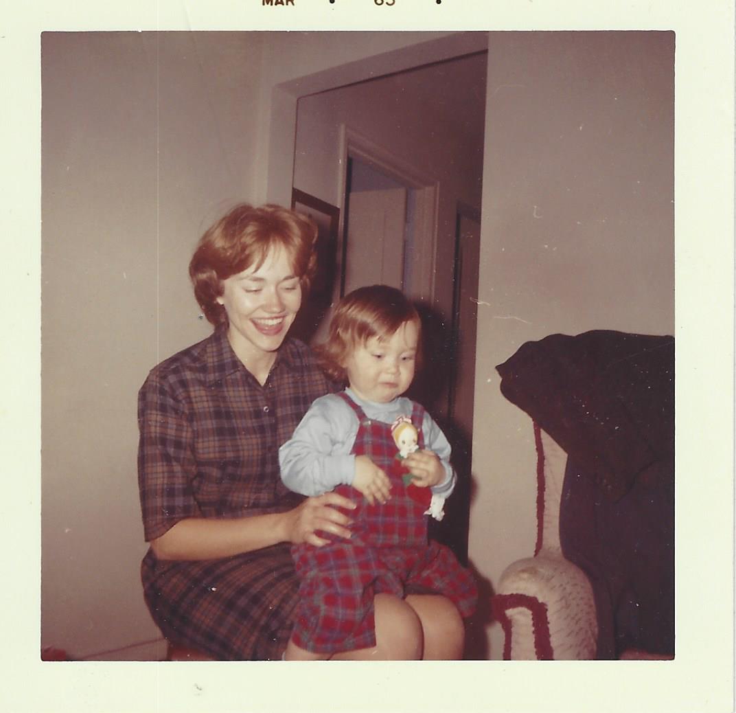 Neva with baby Vicki, March 1963