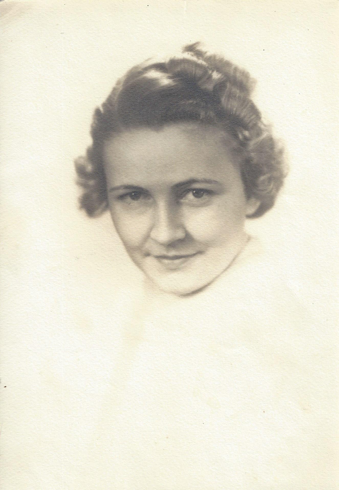 Young Neva Martin, soft-focus portrait