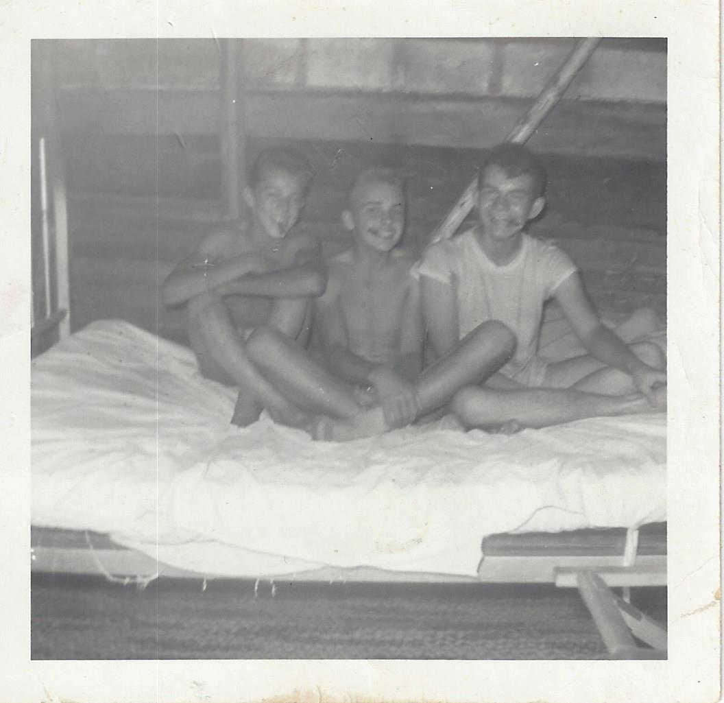 Pete at summer camp with friends