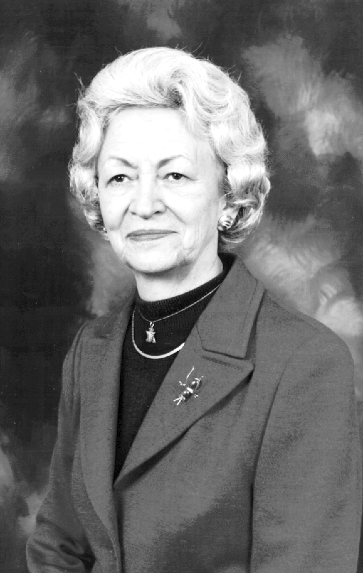 Ruth Hickman, formal portrait, 1975