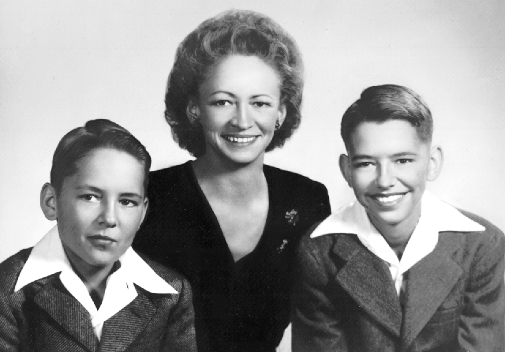 Ruth with Bill and Gabe, c. 1945