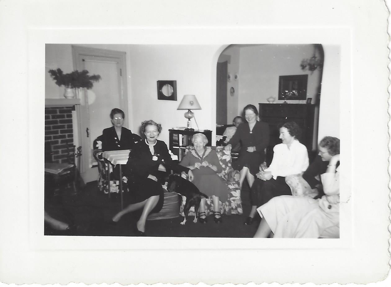 Family gathering in the living room
