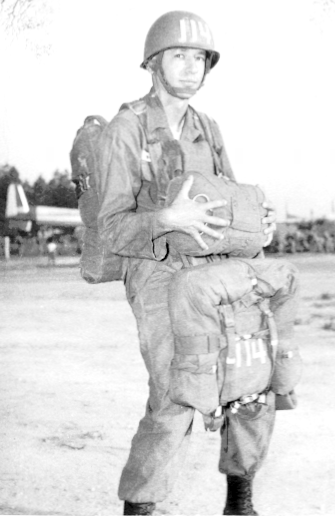 Gabe at jump school, 1956