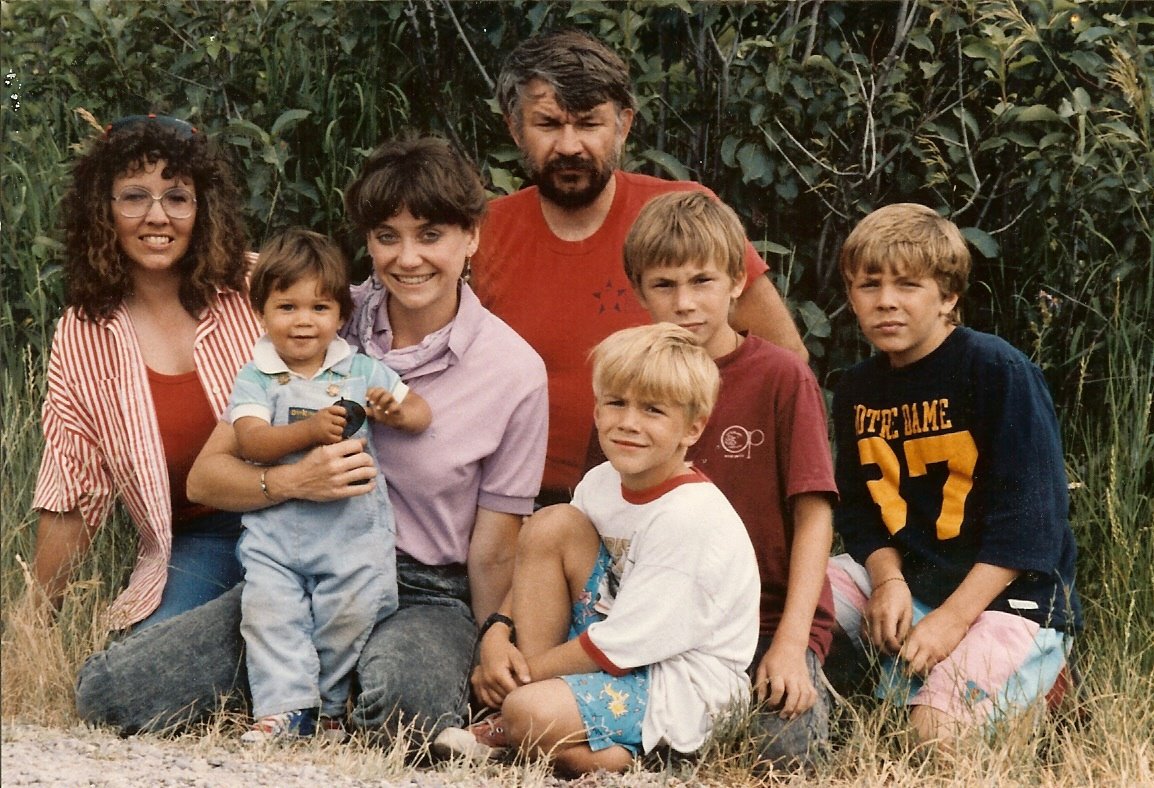 The Hickman boys with Vicki and Marc