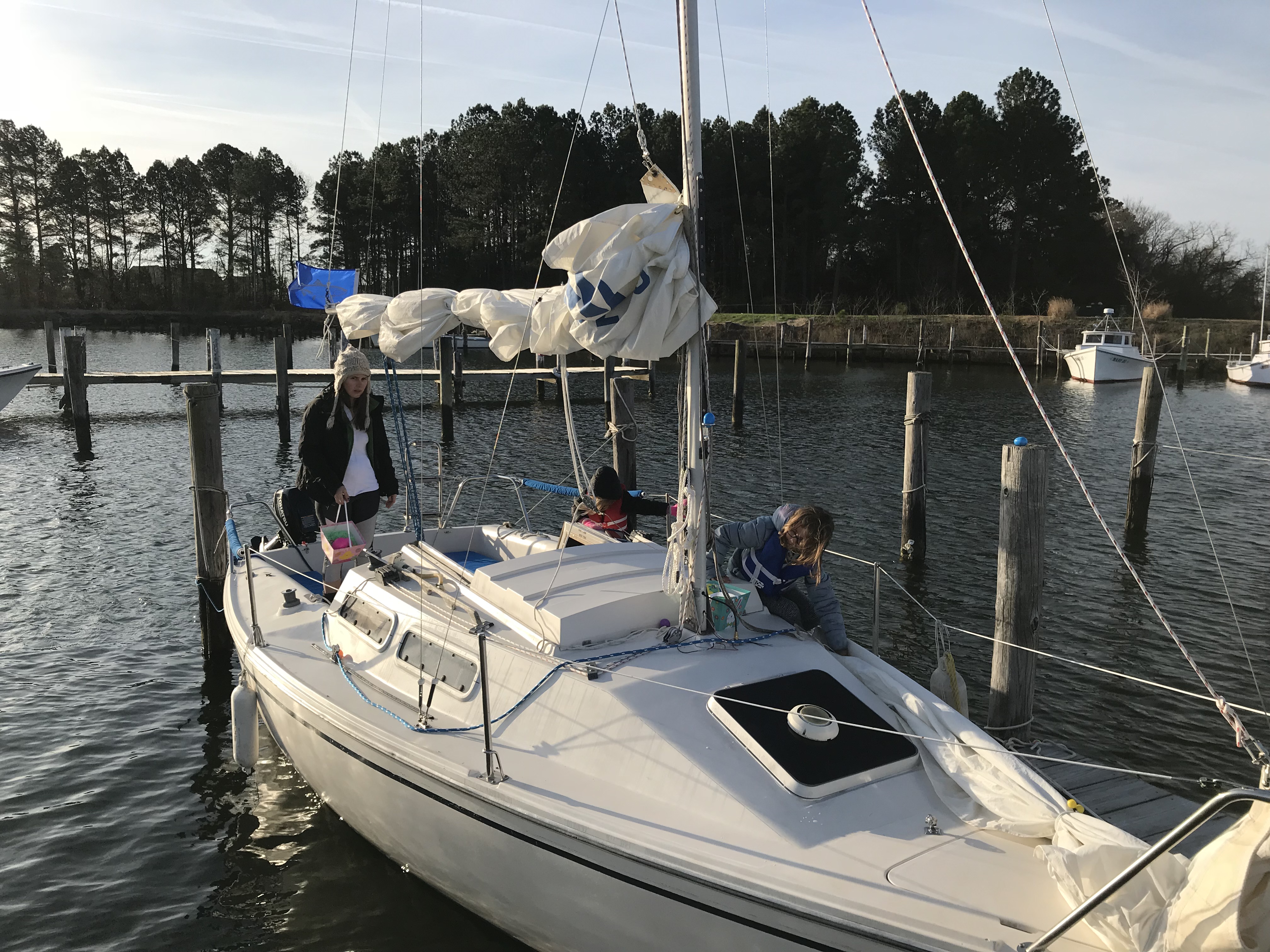 Sailing Indecision on Mobjack Bay, Easter 2018