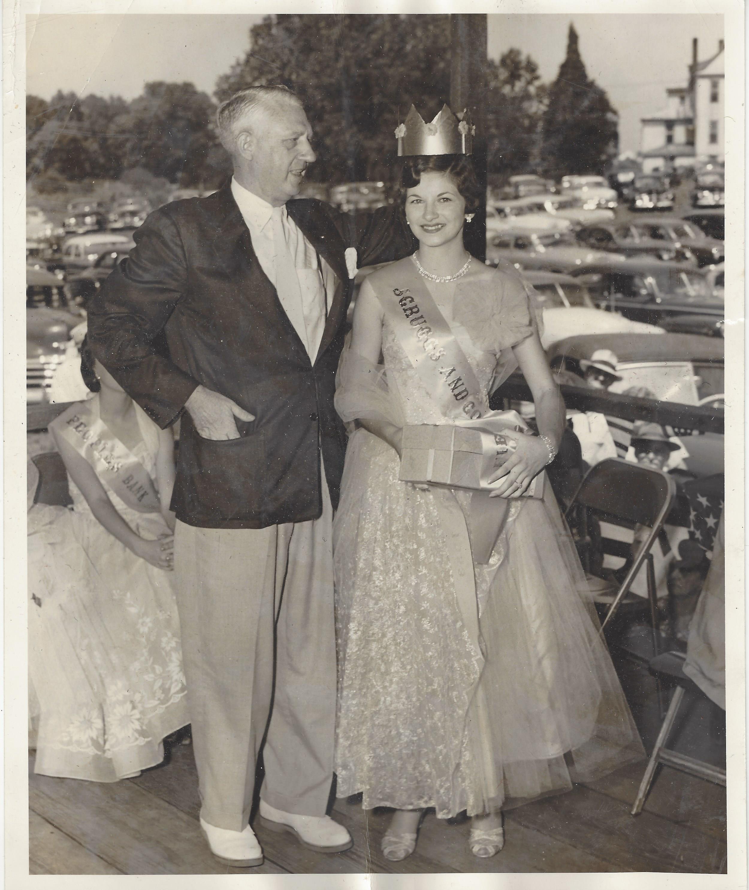 Unknown man with pageant queen